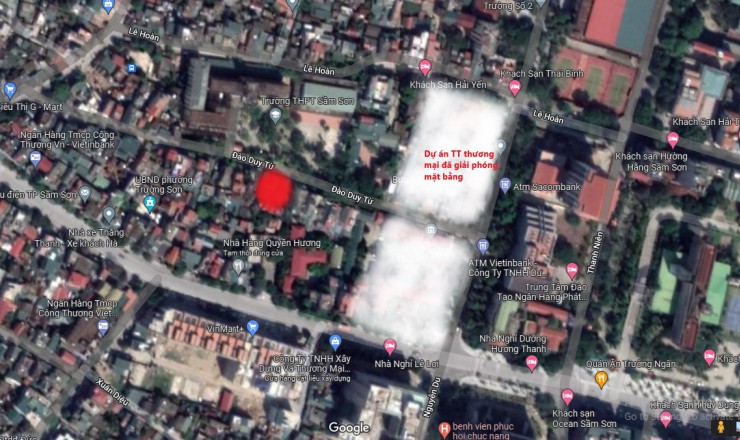 Cần bán nhà đất trên đường Đào Duy Từ, P. Trường Sơn, TP. Sầm Sơn, Thanh Hoá(Chính chủ 0989894534)